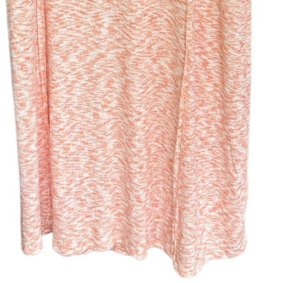 Culture Code Orange & White T-Shirt Dress Size 1X V Neck Short Sleeve Pockets - Picture 7 of 10